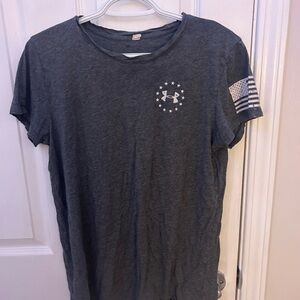 Under armour American flag top.